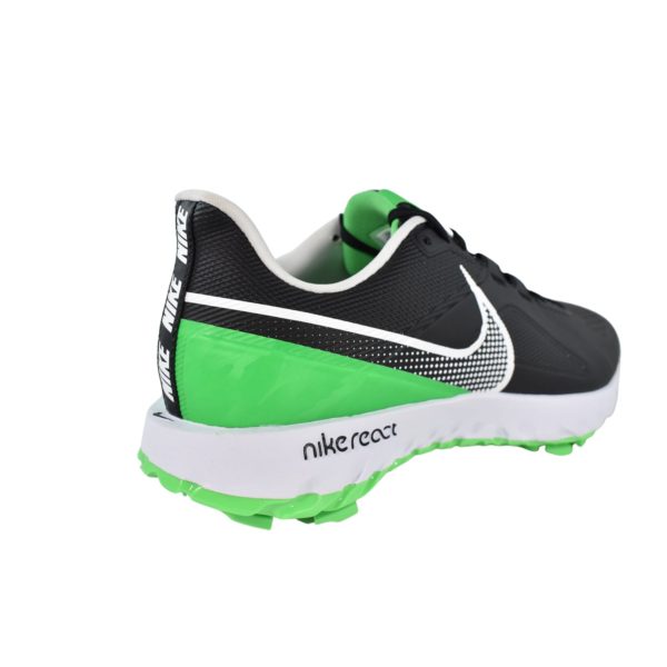 Nike React Infinity Pro Wide 'Black Green Spark' CT6621-001 Golf Cleats