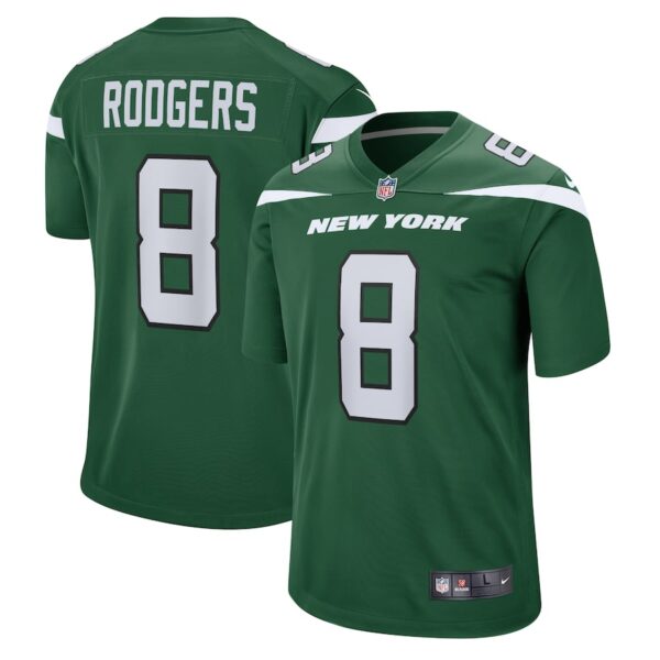 New York Jets Aaron Rodgers 'Gotham Green' Game Jersey