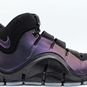 Side profile of Nike Zoom LeBron 4 Eggplant FN6251-001
